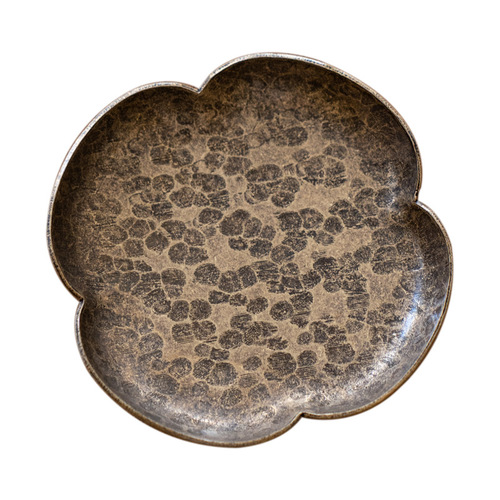 Pure copper coaster, hammered pattern cup holder, non-slip insulated tea coaster, tea ceremony coaster, brass accessories, new Chinese style handmade