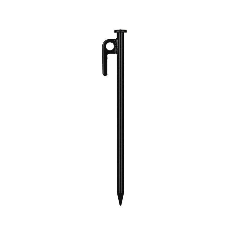  travel camping tent pegs, steel ground stakes with clip hook — 20/25/30/40 cm, multi colors