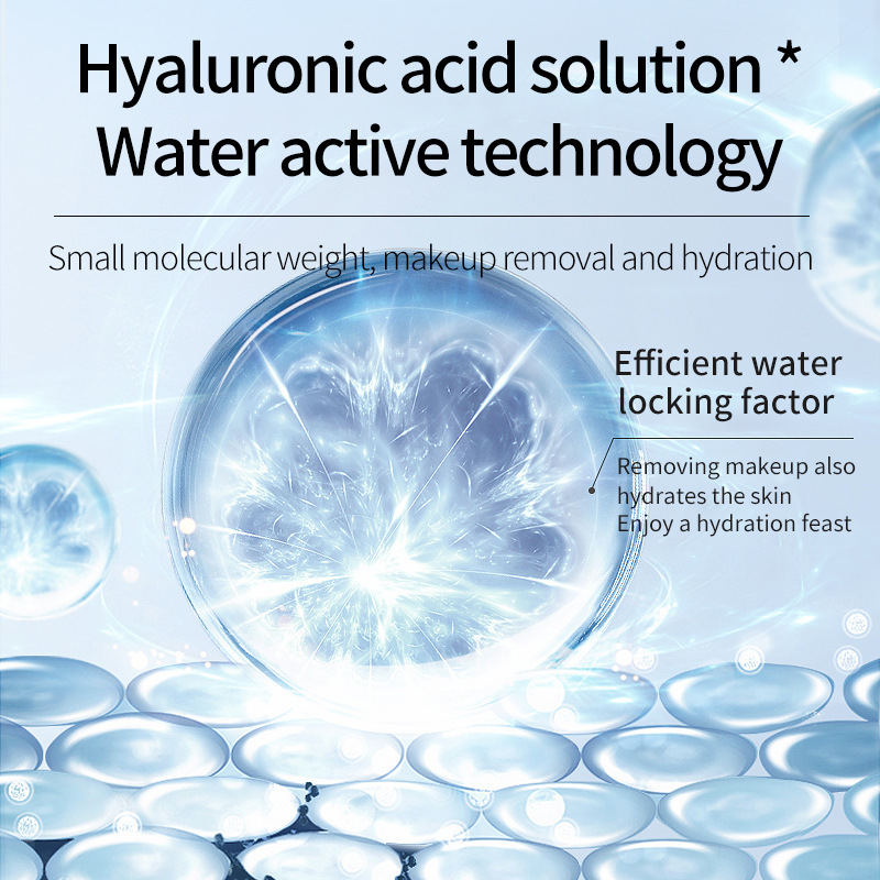 LMLTOP Humectante y refrescante desmaqueador de ácido hialurónico 250ml Desmaqueador de agua para VN LML2085