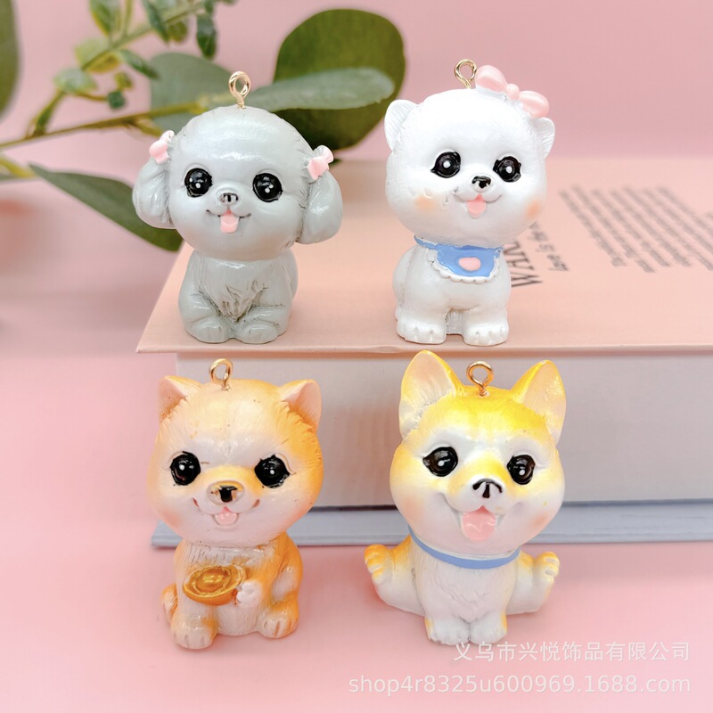 New Pampering Dog Keychain Cute Resin Lucky Dog Pendant Sticky Puppy Bag Hanging Chain Factory Wholesale New Pampering Dog Keychain Cute Resin Lucky Dog Pendant Sticky Puppy Bag Hanging Chain Factory Wholesale