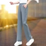 侧边宽松春秋直筒休闲裤