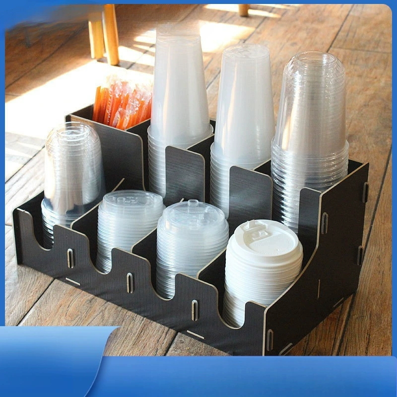 Одноразовый подстаканник, бумажный подстаканник, подстаканник для магазина чая с молоком, настольная стойка для хранения, размещение чашек Honna, без древесины