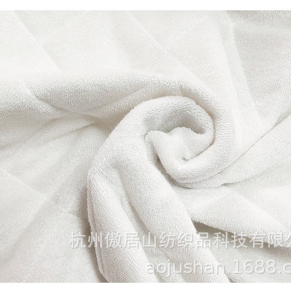 亚马逊热销 婴儿竹纤维毛巾布亲肤绗缝防水TPU床笠面料