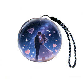 情人节动态魔法水晶球球支持动态图片视频播放器礼品桌面摆件挂件