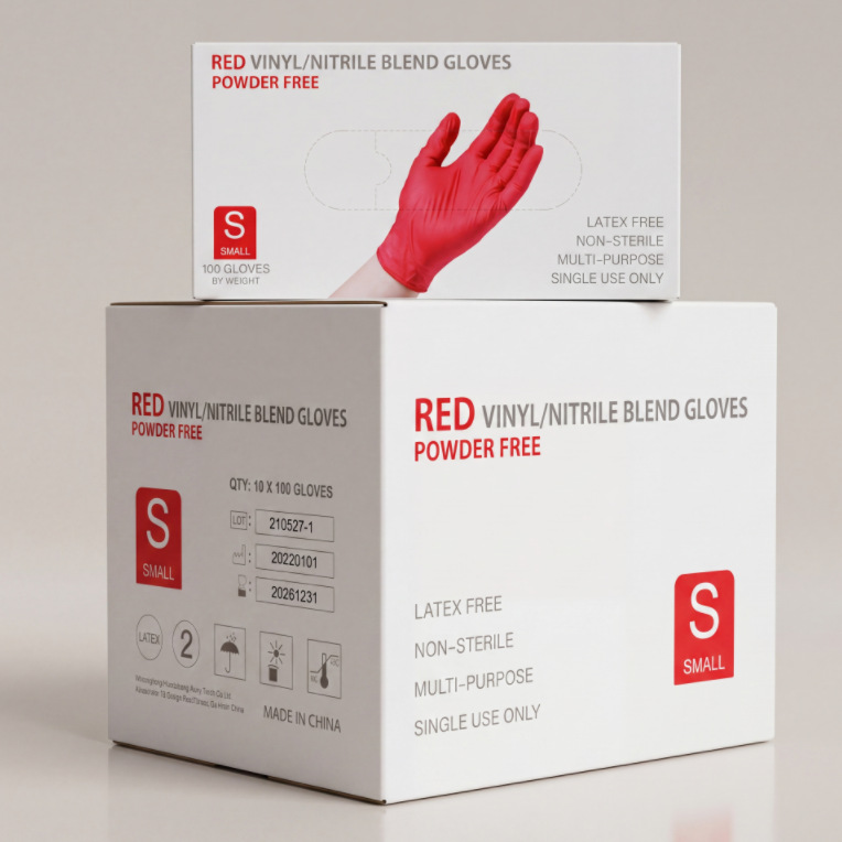 Guantes de nitrilo desechables de látex de caucho