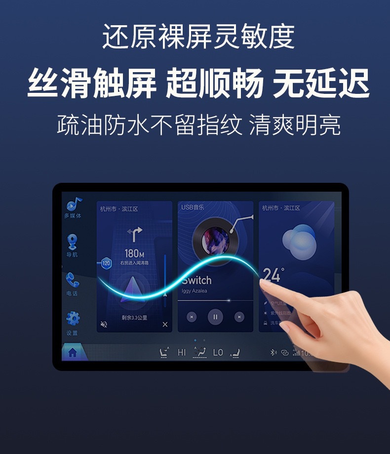 Suitable for Xiaomi Yu7 Central Control Screen Film, Navigation Car Tempered Film, Car Interior Modification Supplies, a Must-Have Item