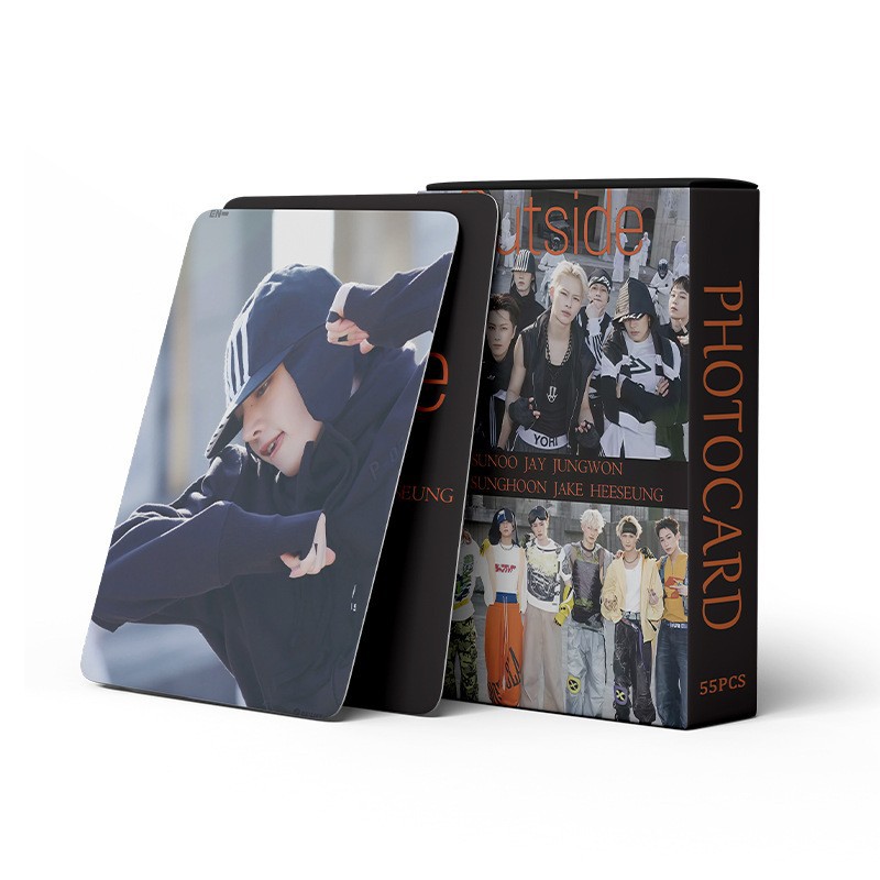 Cadena total, una gran cantidad de stock, 55 hojas de tinta BT SK IVE ATEEZ KPOP, estrellas coreanas alrededor de LOMO