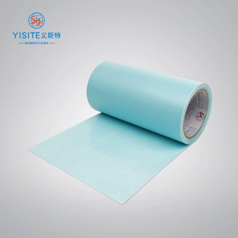 8 ~ 12 г синяя односторонняя односторонняя силиконовая бумага для выпуска, бумага с покрытием, силиконовая масляная бумага, изоляционная бумага, антипригарная бумага