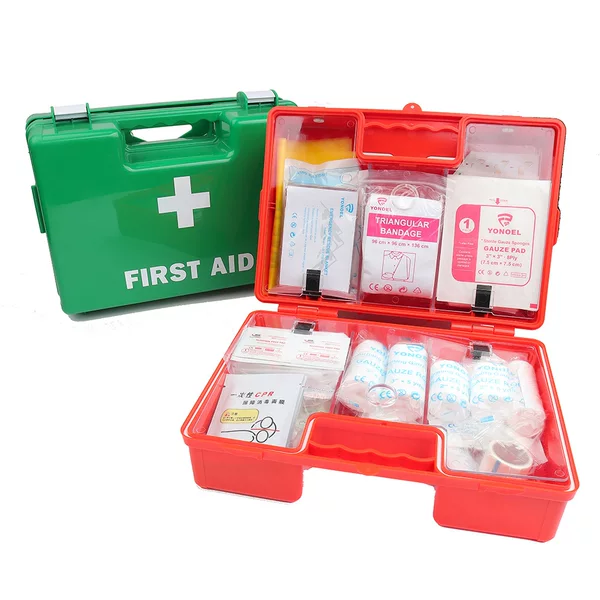 Abs Anti-Fall Shell Car First Aid Kit Inner Partition Compartment Storage Emergency Medical Accessories Portable First Aid Kit