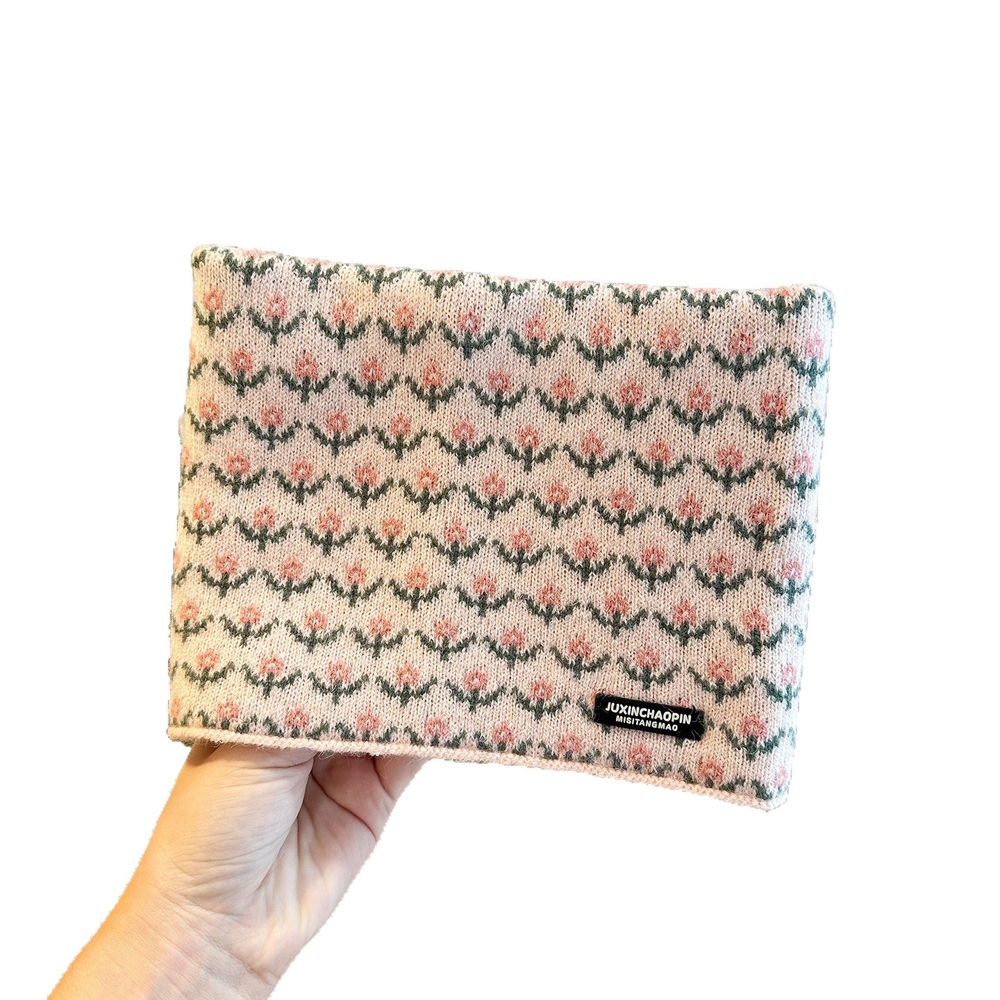 Cuello para niños invierno grueso calentamiento lana tejo cuello colgar máscara de orejas protectoras de viento bufandas de moda