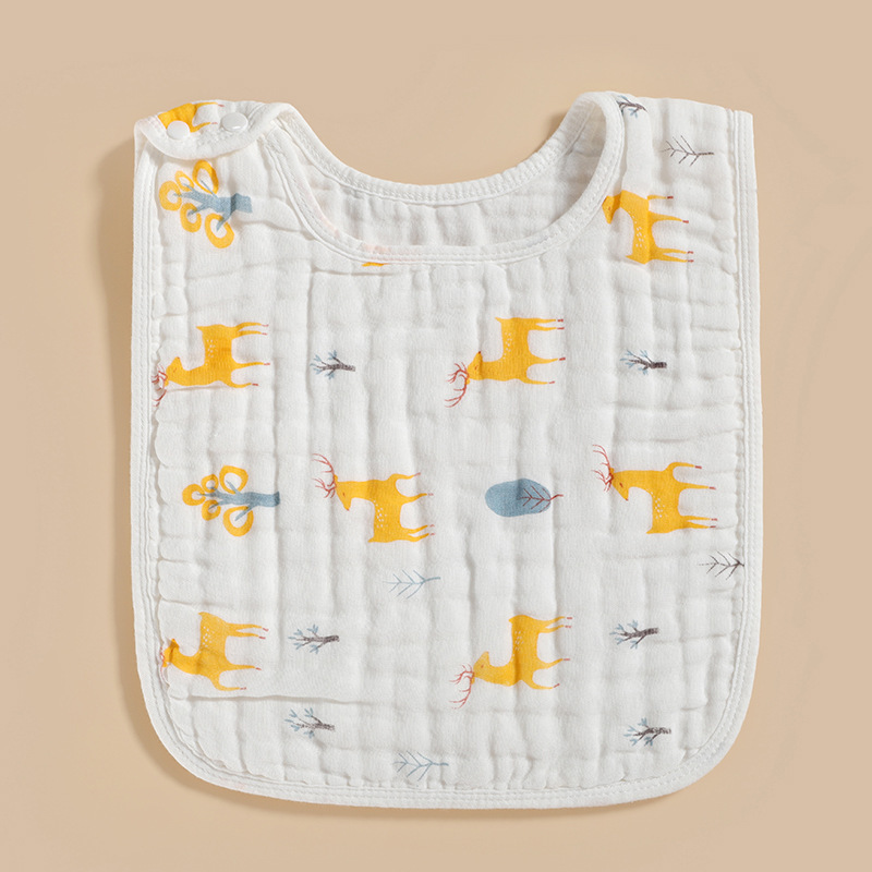 Gauze cotton children's baby hygiene product for face washing for food, eating bib 5