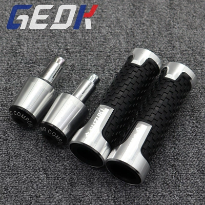 Modified Handlebar Cover Handlebar — Motorcycle Handle Cover - standard-silver-handle-cover-handle-plug