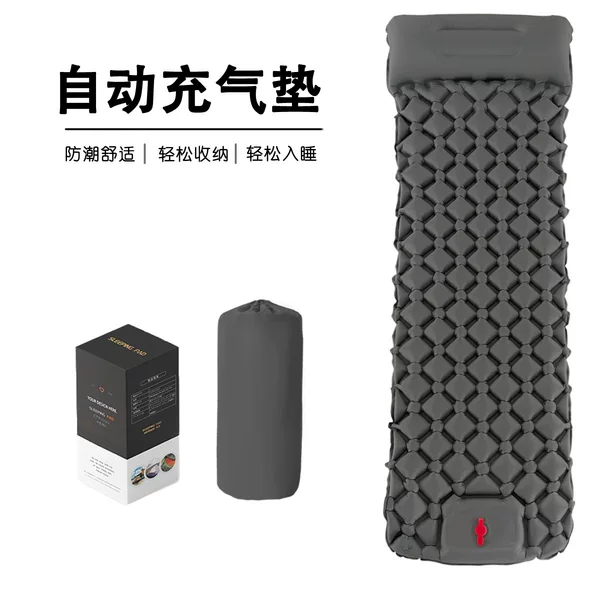 LT-88 new single diamond TPU inflatable cushion outdoor tent sleeping mat camping ultra-light portable moisture-proof mat
