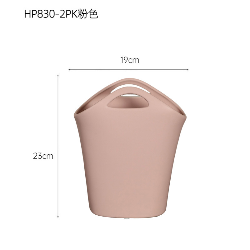 Crema estilo nicho bolso florero de cerámica decoración diseño sentido salón arreglo floral mesa comedor TV decoración del gabinete