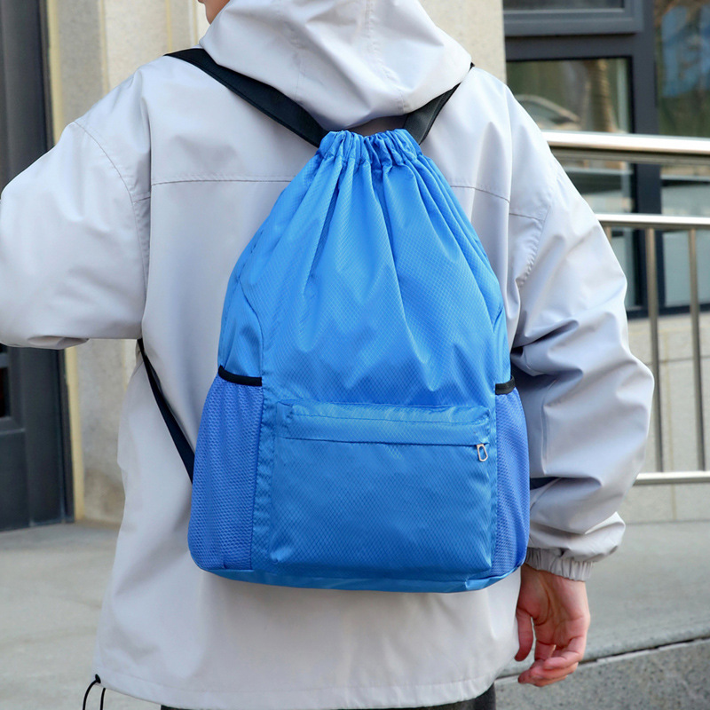 Drawstring Backpack, Simple Backpack, Dry and Wet Separation Sports Bag, Waterproof Fitness Storage Basketball Bag, Customizable