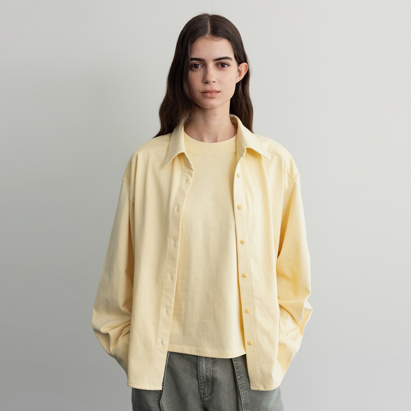 in stock MOONDAL Short-sleeved T-shirt Women's Summer New Korean Style Miniscuit Solid Color Casual Loose Round Neck Top