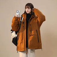 Yuyu Rong хлопчатобумажная куртка мужская зимняя новая графеновая нагревательная водонепроницаемая хлопковая куртка свободная утолщеная теплая хлопчатобумажная одежда