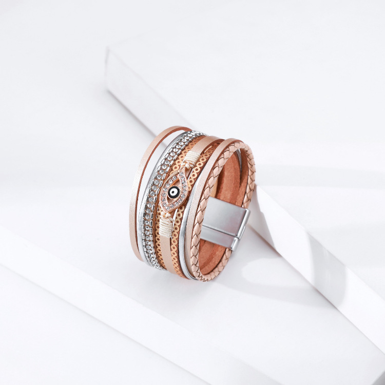 wholesale jewelry wide-brimmed eye shape bracelet Nihaojewelry