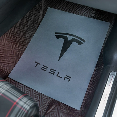 Universal Foot Pad, Mat Paper for Car Wash Shops - enlarged-4253-gray-tesla-50-sheets