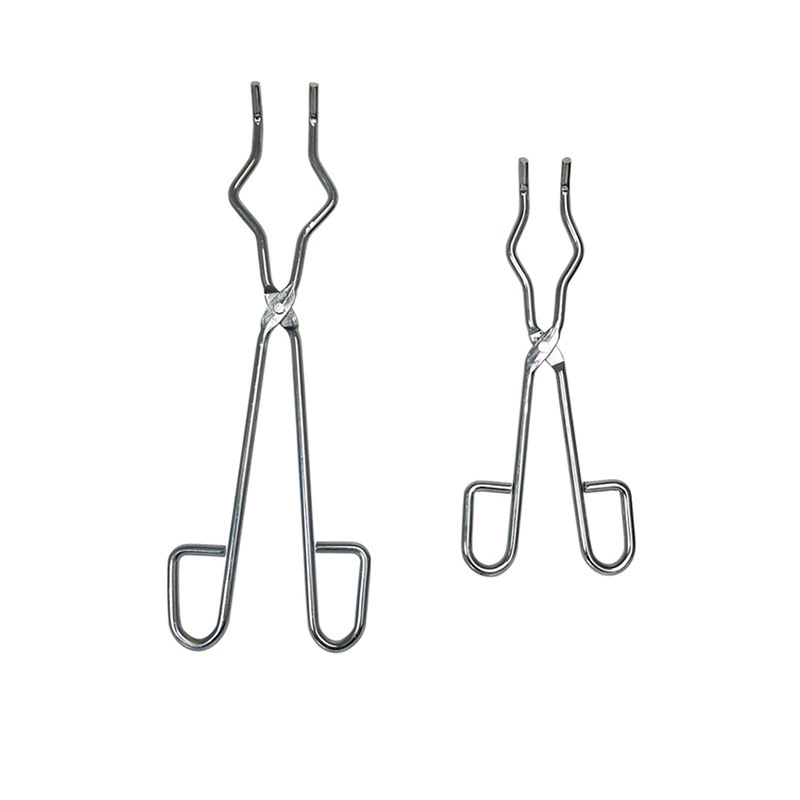 Щипцы для тигля длинная ручка термостойкий зажим муфельная печь серая посудомоечная куртка Щипцы Romi Зажим для тигля лабораторный Зажим для чашки