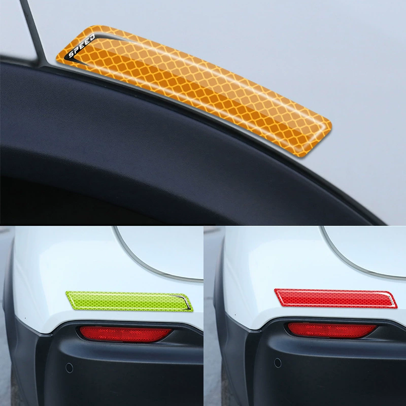 Наклейки для защиты от столкновений на двери автомобиля Светоотражающая полоса для защиты от столкновений светящаяся граница двери царапина светоотражающие наклейки для кузова автомобиля предупреждающие знаки