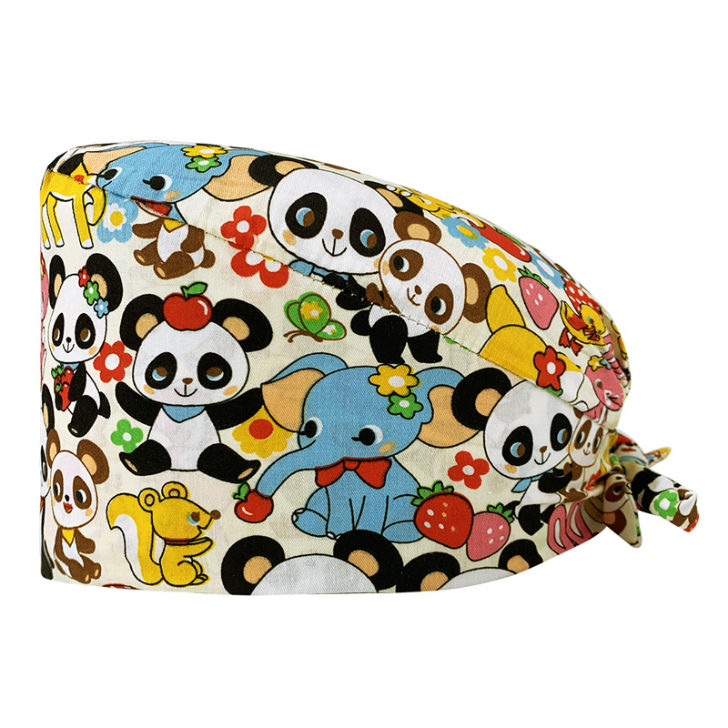 Nuevo Gorro de Enfermera para UCI con Lindos Estampados, Algodón Puro, Gorro de Cocina, Odontología, Belleza y Medicina, Unisex, en Existencia.