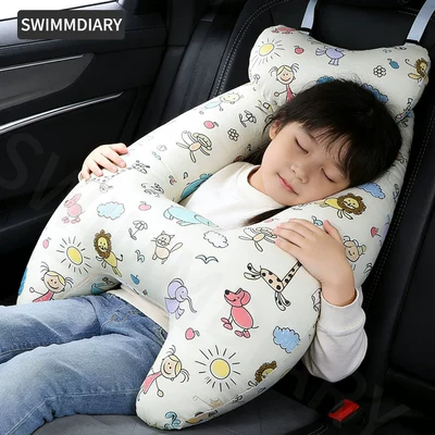 anti-collar neck baby pillow: Seat belt shoulder pad - babys-first-years-neck-pillow-removable-washable-inner-liner-pure-cotton-fabric-breathable-design