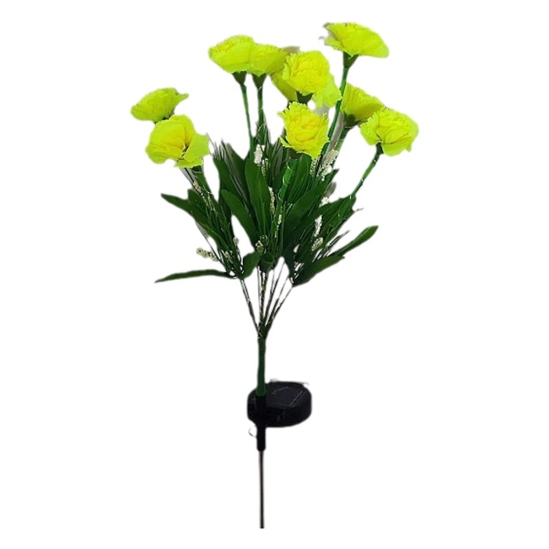 Lámpara de clavel solar simulación linterna decorativa jardín comunidad jardín atmósfera lámpara de césped lámpara de tierra