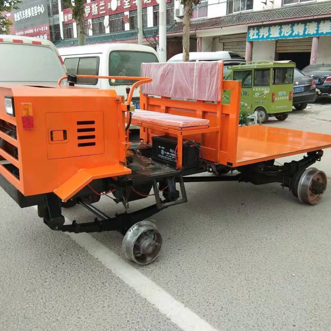 轻轨维修放线前期地铁隧道柴油搬运轨道拖车车铺装运输车平板山东