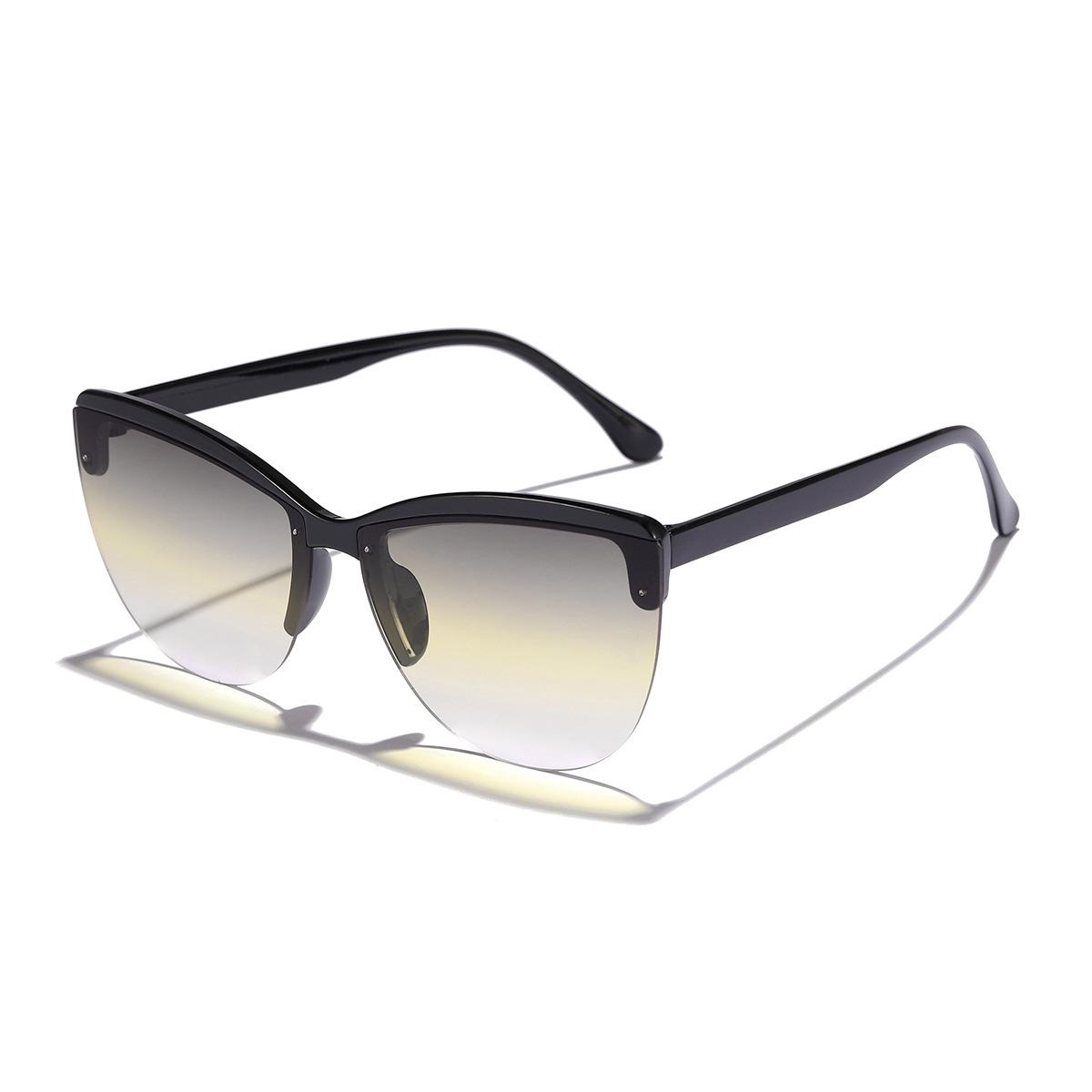 Cross-border nuevo medio-Marco retro gato ojo Internet celebridad misma moda todo partido al aire libre UV a prueba de gafas de sol