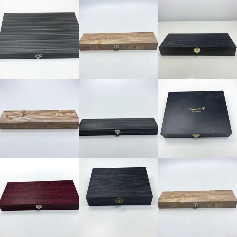 工場直販ナイフ木箱、シェフナイフ、ティーセット収納ボックス、フリップトップPVC木箱、シェフナイフ包装箱、木箱|undefined