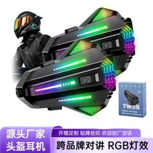 RGB işıqlı motosiklet dəbilqə Bluetooth qulaqlıq, 6.0 qrup söhbəti, musiqi paylaşımı