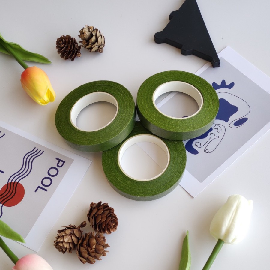 Ventas directas de fábrica cinta floral 27 m flor varilla cinta de papel crepé cinta de color al por mayor de producción de bricolaje