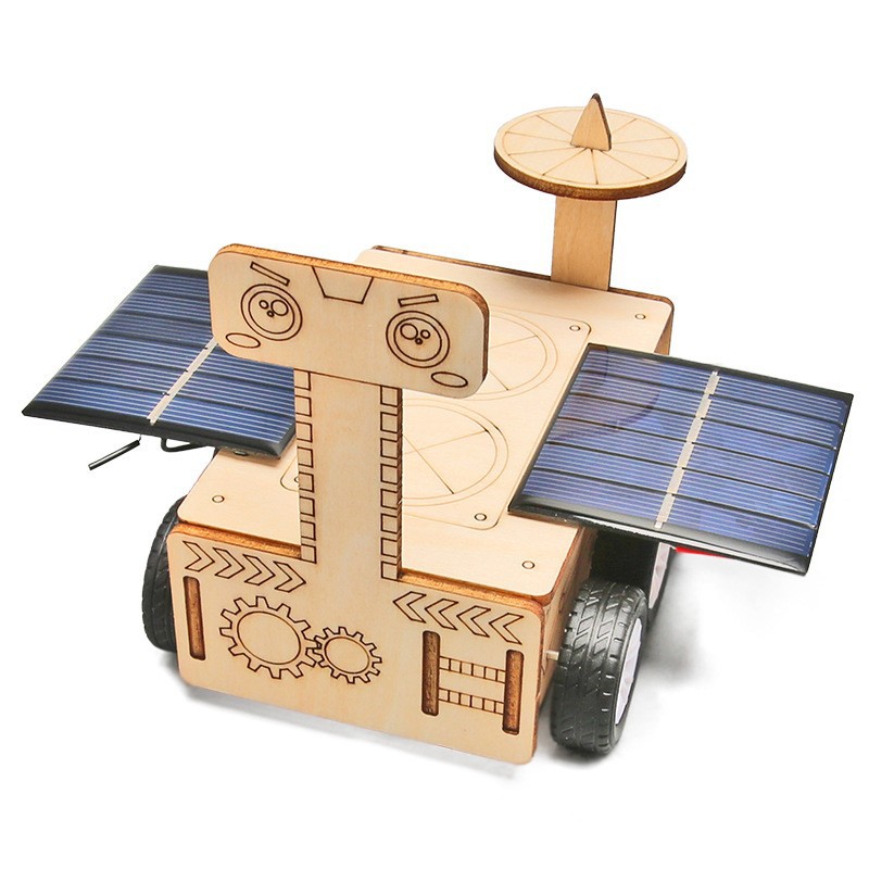 Marte Rover DIY Tecnología pequeña producción niños ensamblados a mano modelo espacial experimento material de juguete de enseñanza