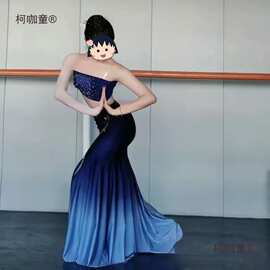 傣族舞蹈服装演出服女成人新款云南西双版纳孔雀舞练习裙剧麦太保