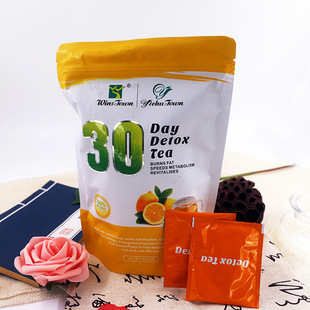 30 day detox tea fat burning and body detoxing����ζ30���