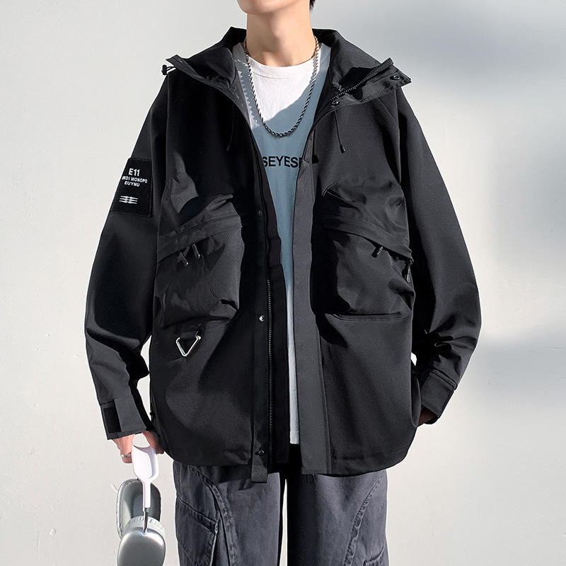 Chaqueta de camuflaje para hombres chaqueta de explosión hombre chaqueta de tren con capuzas marca de moda japonesa montaña casual al aire libre vestir