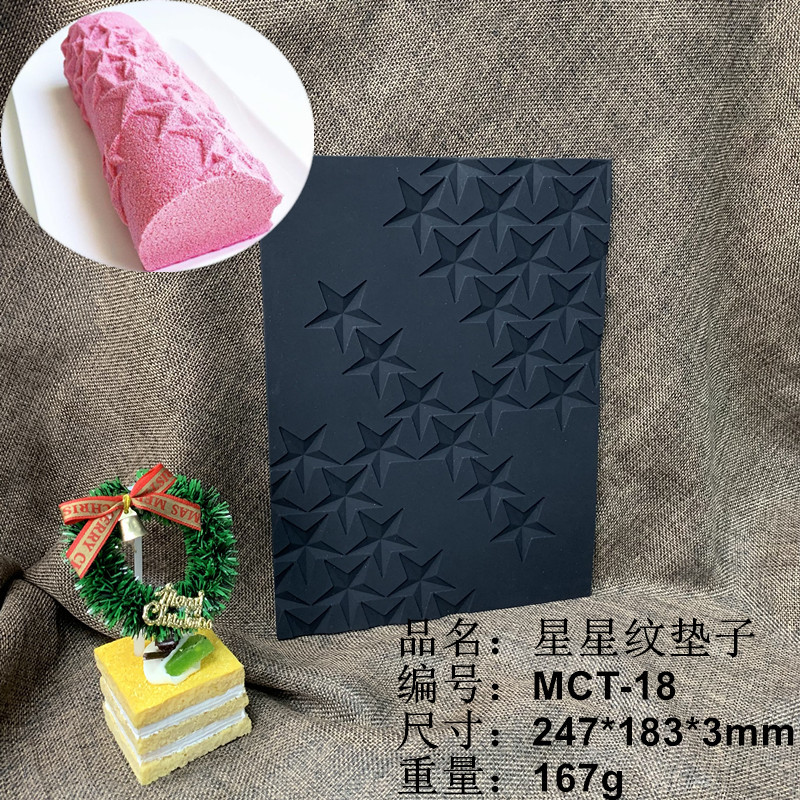 Mousse almohadilla de silicona mousse rollo suizo textura almohadilla corteza amor encaje fondant estera pastelería occidental molde para hornear