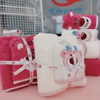 Детский мультфильм «Клубника», мягкое банное полотенце, набор, подарочная коробка, подарок на день рождения