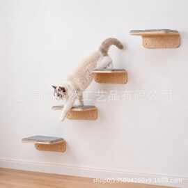 木质猫爬架壁挂式不占地猫窝攀爬架猫咪玩具猫跳板墙上猫爬架壁架