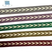 新款提花针织带卫衣运动裤侧边织带罗纹针织带休闲服装辅料批发