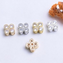 ��ɫ14K����΢��ʯ�������~��ɢ��������DIY��朴����Ʒ���