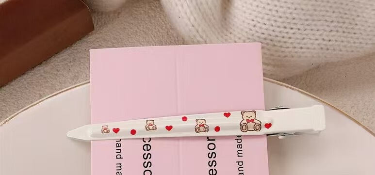 hellokitty发夹可爱kt猫百搭刘海鸭嘴夹发饰侧边夹碎发夹猫猫发卡|undefined