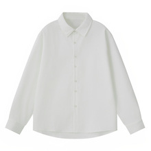 简恒褶皱肌理感衬衫男士秋季新款长袖宽松休闲潮流免烫垂感衬衣女