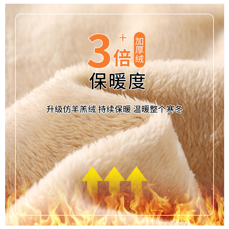 Fleece-Lined Thickened Women's Jogger Pants, Loose Fit, Cuffed Ankles, 2025 New Autumn and Winter Casual Pants, Faux Sherpa Cotton Sweatpants