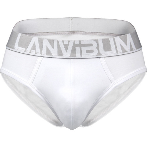 New men's underwear sports briefs cotton mid-waist large size sexy trendy men's Korean style men's briefs