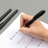 Черная матовая простая ручка-роллер, ручка для подписания договоров, оптовые продажи, 0.5мм, делается под заказ, с печатью вашего логотипа