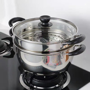 Thickened Soup Pot, Stew Pot, Milk Pot, Hot Pot, Bakelite Anti-Scalding Two-Layer Electric Steamer, Student Instant Noodle Pot, Steamer, Dormitory