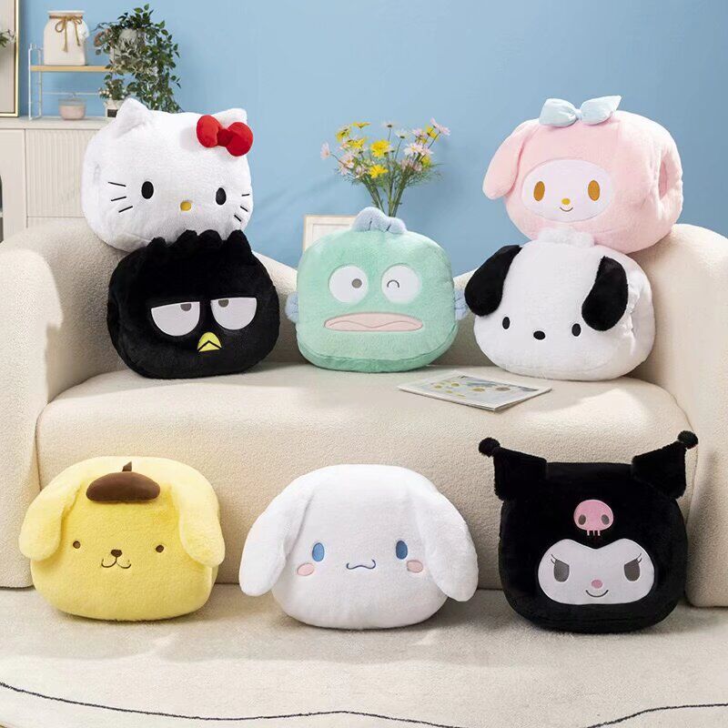 Cartoon Hand Warming Pillow Winter Hand Warming Plush Nap Pillow Creative Home Sofa Cushion Seat Backrest