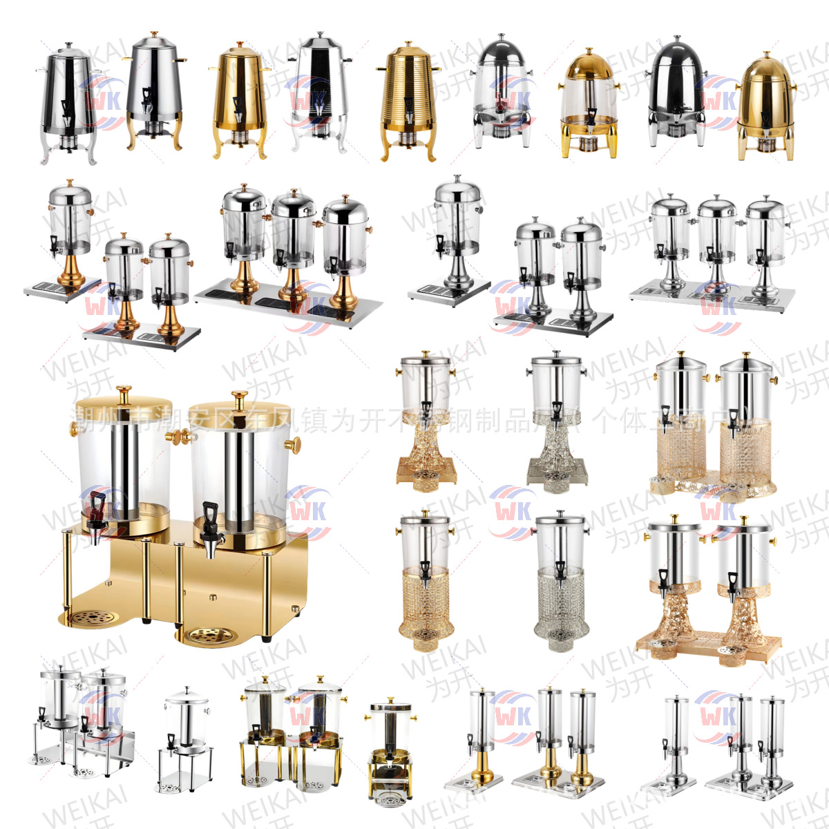 Dispensador de jugo redondo de 8L para suministro transfronterizo, contenedor de bebidas para buffet de hotel comercial, dispensador de café caliente, leche y té de hierro forjado. image 6